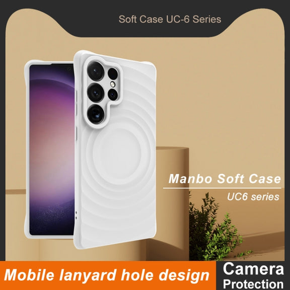 For Samsung Galaxy S25 Ultra 5G IMAK UC-6 Series Manbo Frosting Soft Phone Case(White)