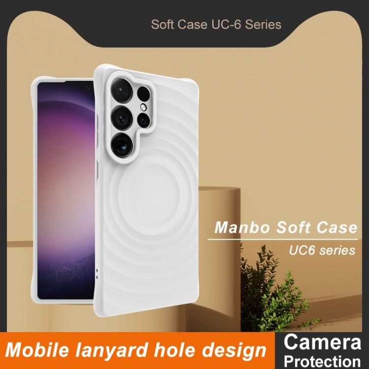 For Samsung Galaxy S25 Ultra 5G IMAK UC-6 Series Manbo Frosting Soft Phone Case(White)