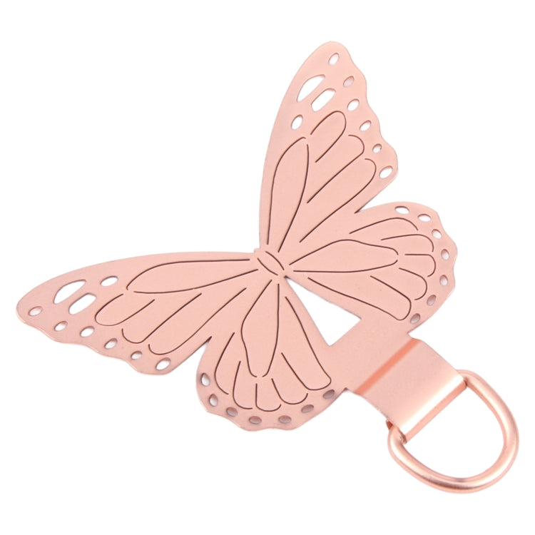 Butterfly Metal Mobile Phone Lanyard Fixing Gasket(Rose Gold) - free shipping - PMC Jewellery - Order now!