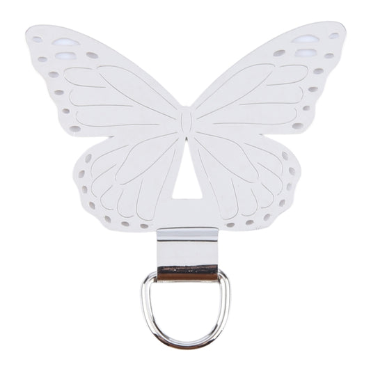 Butterfly Metal Mobile Phone Lanyard Fixing Gasket(Silver) - free shipping - PMC Jewellery - Order now!