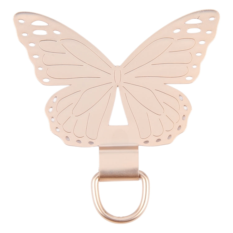 Butterfly Metal Mobile Phone Lanyard Fixing Gasket(Gold) - free shipping - PMC Jewellery - Order now!