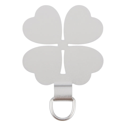 Four-leaf Metal Mobile Phone Lanyard Fixing Gasket(Silver) - free shipping - PMC Jewellery - Order now!