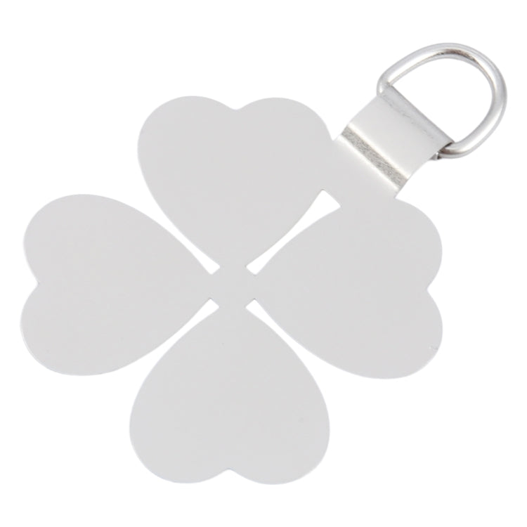 Four-leaf Metal Mobile Phone Lanyard Fixing Gasket(Silver) - free shipping - PMc TechLife - Order now!