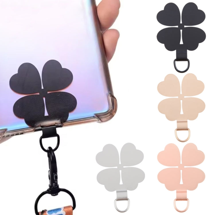 Four-leaf Metal Mobile Phone Lanyard Fixing Gasket(Silver) - free shipping - PMc TechLife - Order now!