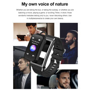 B7 Pro 1.5 inch 2 in 1 Bluetooth Earphone Silicone Strap Smart Watch, Support Heart Rate / Sleep Monitoring(Black)