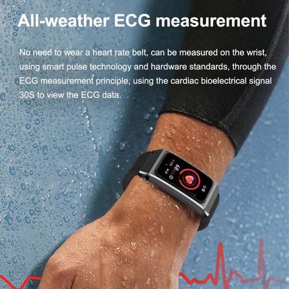 B7 Pro 1.5 inch 2 in 1 Bluetooth Earphone Silicone Strap Smart Watch, Support Heart Rate / Sleep Monitoring(Black)