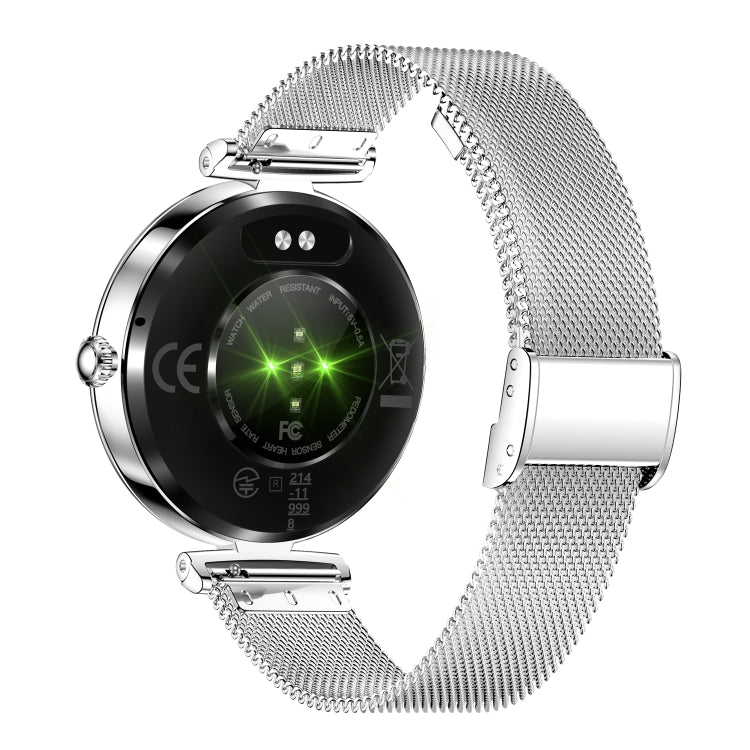 NX17 Pro 1.19 inch AMOLED Screen Steel Strap Smart Watch, Support Wellness Tracking / Bluetooth Call(Silver)