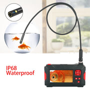 P30 8mm 1080P IP68 Water-resistant 4.3 inch Screen Dual Camera Digital Endoscope, Length:3m Snake Tube(Black)
