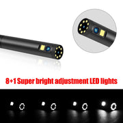 P30 8mm 1080P IP68 Water-resistant 4.3 inch Screen Dual Camera Digital Endoscope, Length:5m Snake Tube(Black)