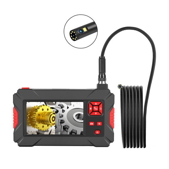 P30 8mm 1080P IP68 Water-resistant 4.3 inch Screen Dual Camera Digital Endoscope, Length:5m Snake Tube(Black)