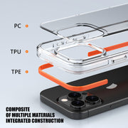 For iPhone 16 Pro TPE Airbag TPU+ PC Full Coverage Phone Case(White)