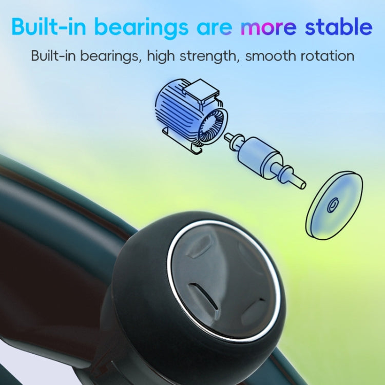 3R-2255 Car Steering Wheel Booster Ball Car Steering Wheel Turning Aid with Light(Black) - free shipping - PMC Jewellery - Order now!