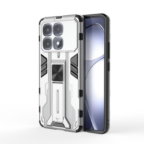 For Redmi K70 Ultra 5G Global Supersonic PC + TPU Holder Phone Case(White)