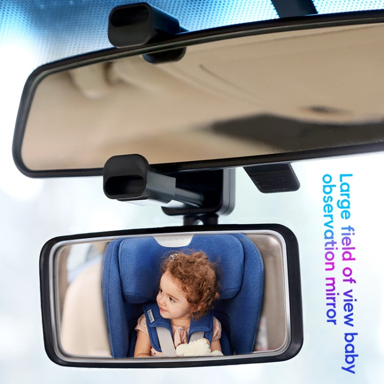 3R-2361 Car Auxiliary Rearview Side Mirror Wide Angle Interior Mirror(Black) - Interior Mirrors by 3R | Online Shopping South Africa | PMc TechLife | Buy Now Pay Later Mobicred