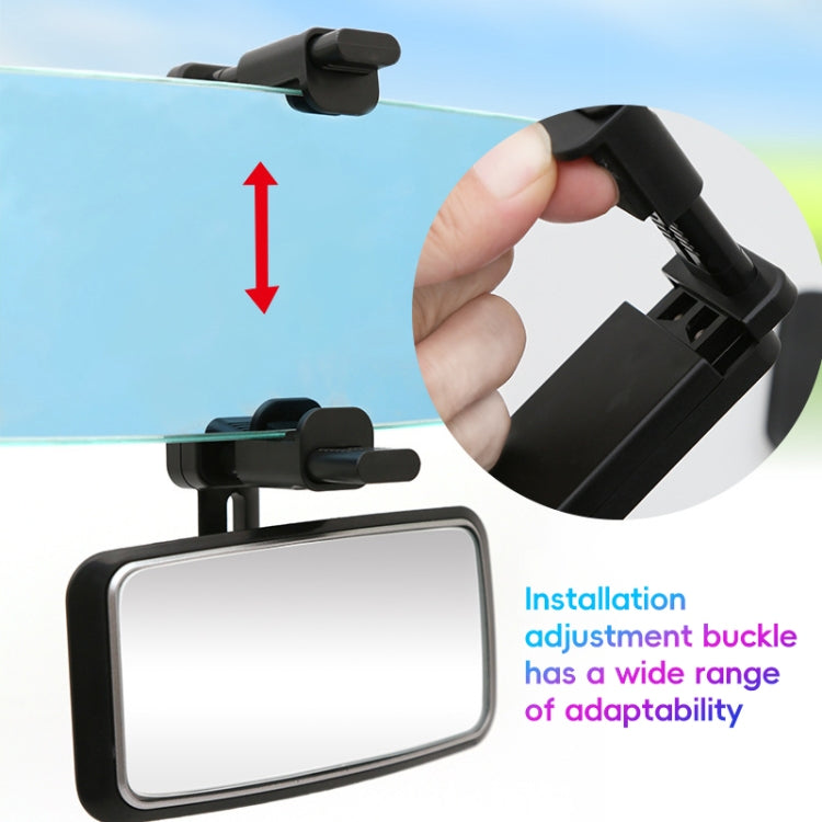 3R-2361 Car Auxiliary Rearview Side Mirror Wide Angle Interior Mirror(Black) - Interior Mirrors by 3R | Online Shopping South Africa | PMc TechLife | Buy Now Pay Later Mobicred