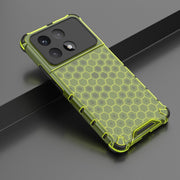 For Redmi K70 Ultra 5G Global Honeycomb Shockproof Phone Case(Green)