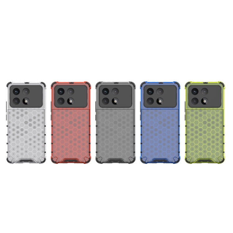 For Redmi K70 Ultra 5G Global Honeycomb Shockproof Phone Case(Green)