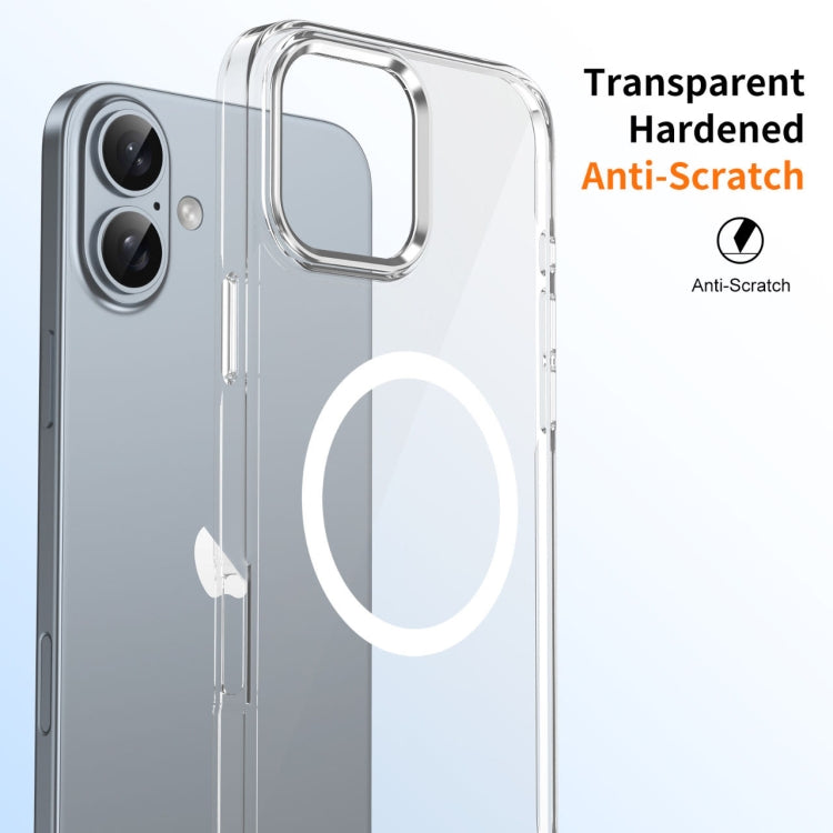 For iPhone 16 Plus Ice Feel HD Transparent MagSafe PC Full Coverage Phone Case(White) - iPhone 16 Plus Cases by PMC TechLife | Online Shopping South Africa | PMC TechLife | Buy Now Pay Later Mobicred