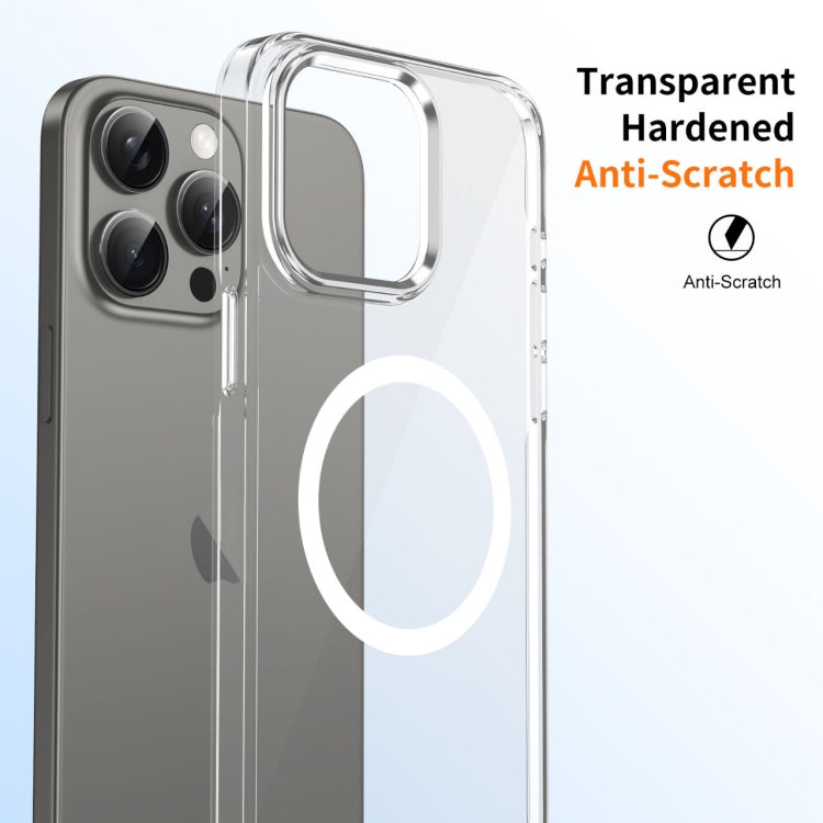 For iPhone 16 Pro Max Ice Feel HD Transparent MagSafe PC Full Coverage Phone Case(White) - iPhone 16 Pro Max Cases by PMC TechLife | Online Shopping South Africa | PMC TechLife | Buy Now Pay Later Mobicred