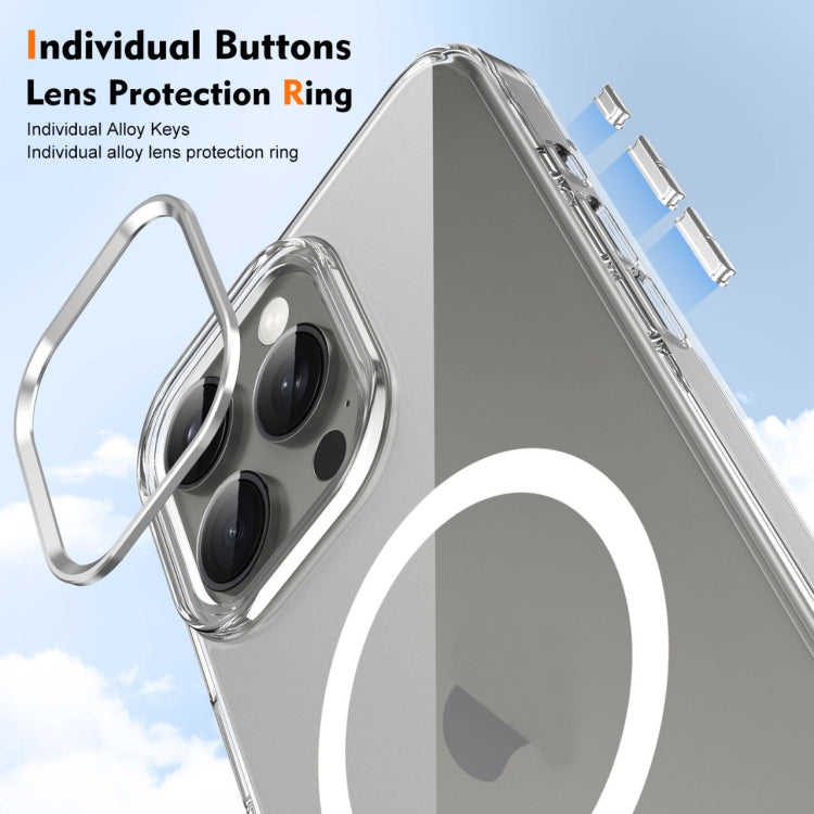 For iPhone 16 Pro Max Ice Feel HD Transparent MagSafe PC Full Coverage Phone Case(White) - iPhone 16 Pro Max Cases by PMC TechLife | Online Shopping South Africa | PMC TechLife | Buy Now Pay Later Mobicred