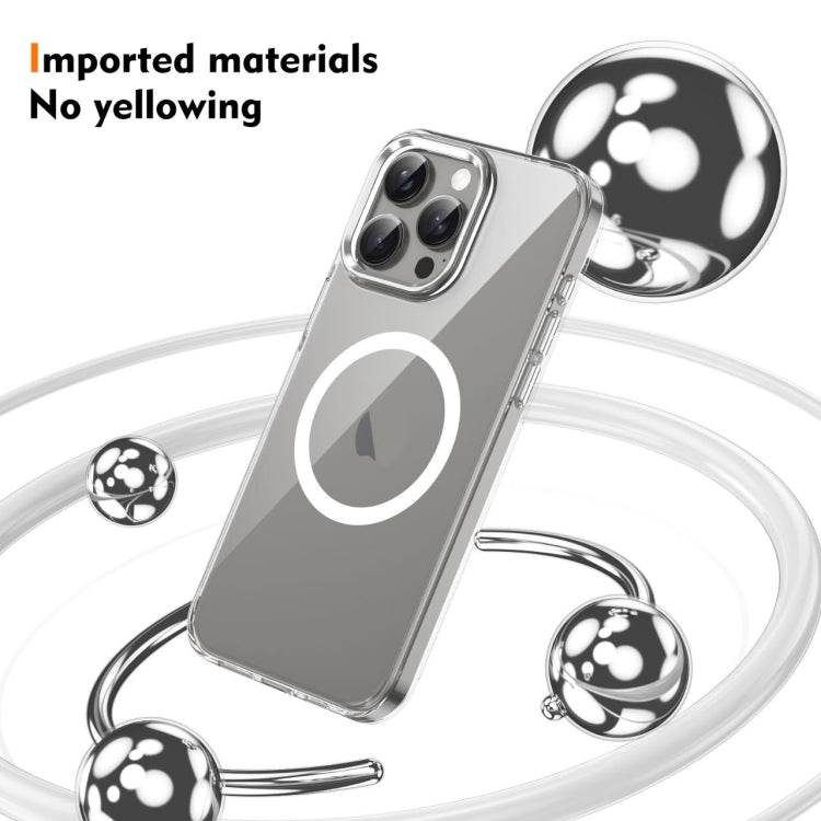 For iPhone 16 Pro Max Ice Feel HD Transparent MagSafe PC Full Coverage Phone Case(White) - iPhone 16 Pro Max Cases by PMC TechLife | Online Shopping South Africa | PMC TechLife | Buy Now Pay Later Mobicred