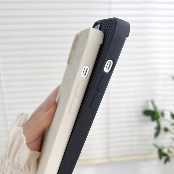 For iPhone 16 Plus Weave Texture TPU Phone Case(Black)