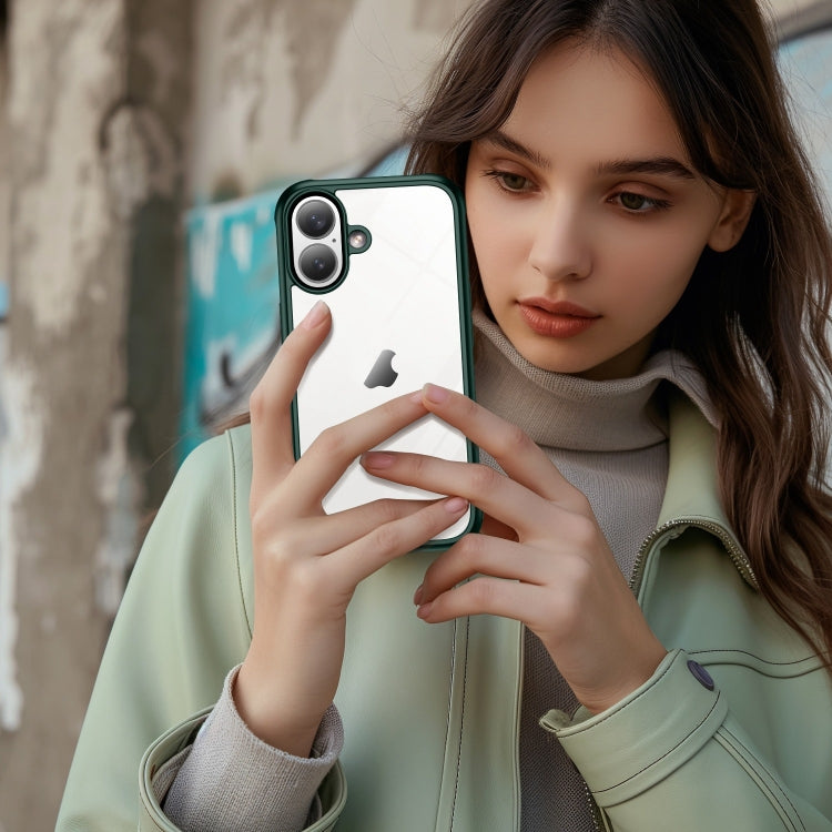 For iPhone 16 Pro Max Double-sided Plastic Glass Phone Protective Case(Dark Green) - iPhone 16 Pro Max Cases by PMC TechLife | Online Shopping South Africa | PMC TechLife | Buy Now Pay Later Mobicred