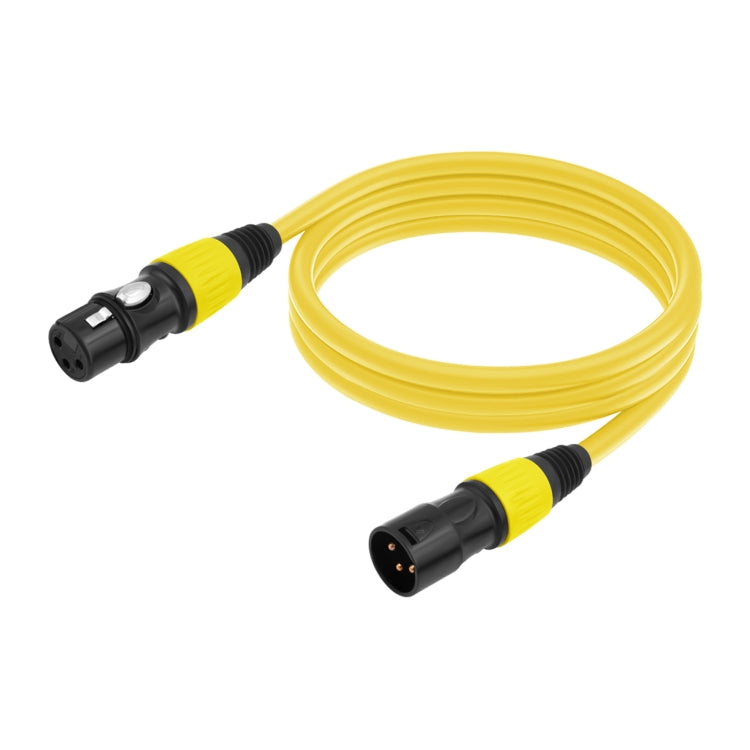 JC1015 XLR 3pin Male to Female Audio Cable, Length:10m(Yellow) - Microphone Audio Cable & Connector by PMC TechLife | Online Shopping South Africa | PMC TechLife | Buy Now Pay Later Mobicred