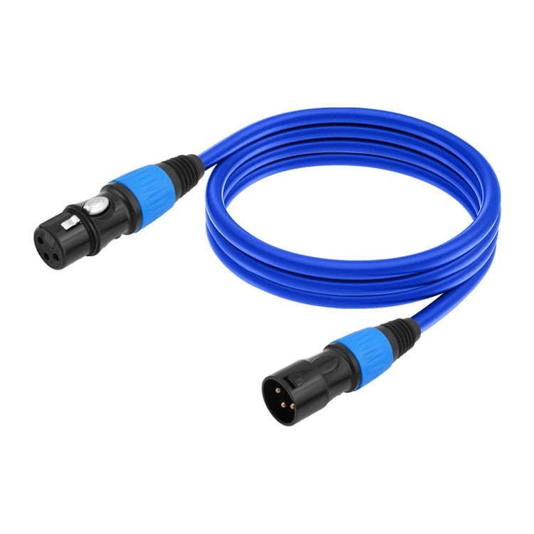 JC1015 XLR 3pin Male to Female Audio Cable, Length:10m(Blue) - Microphone Audio Cable & Connector by PMC TechLife | Online Shopping South Africa | PMC TechLife | Buy Now Pay Later Mobicred