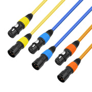 JC1015 XLR 3pin Male to Female Audio Cable, Length:10m(Purple)