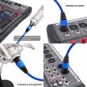 6 Color / Set JC1015 XLR 3pin Male to Female Audio Cable, Length:1m
