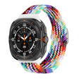 For Samsung Galaxy Watch Ultra 47mm Slide Buckle Nylon Braided Watch Band(Official Rainbow) - Watch Bands by PMC TechLife | Online Shopping South Africa | PMC TechLife | Buy Now Pay Later Mobicred