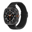 For Samsung Galaxy Watch Ultra 47mm Slide Buckle Nylon Braided Watch Band(Black) - Watch Bands by PMC TechLife | Online Shopping South Africa | PMC TechLife | Buy Now Pay Later Mobicred