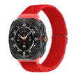 For Samsung Galaxy Watch Ultra 47mm Slide Buckle Nylon Braided Watch Band(Red) - Watch Bands by PMC TechLife | Online Shopping South Africa | PMC TechLife | Buy Now Pay Later Mobicred