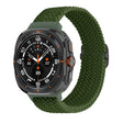 For Samsung Galaxy Watch Ultra 47mm Slide Buckle Nylon Braided Watch Band(Army Green) - Watch Bands by PMC TechLife | Online Shopping South Africa | PMC TechLife | Buy Now Pay Later Mobicred