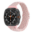 For Samsung Galaxy Watch Ultra 47mm Slide Buckle Nylon Braided Watch Band(Starlight Pink) - Watch Bands by PMC TechLife | Online Shopping South Africa | PMC TechLife | Buy Now Pay Later Mobicred