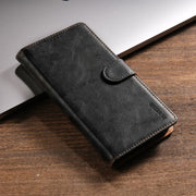 For Motorola Moto G Stylus 2024 N.BEKUS CSJ-P1 Solid Color Leather Phone Case(Black)