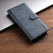 For Motorola Moto G Stylus 2024 N.BEKUS CSJ-P1 Solid Color Leather Phone Case(Blue)