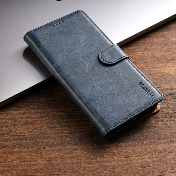 For Motorola Moto G Stylus 2024 N.BEKUS CSJ-P1 Solid Color Leather Phone Case(Blue)