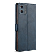 For Motorola Moto G Stylus 2024 N.BEKUS CSJ-P1 Solid Color Leather Phone Case(Blue)