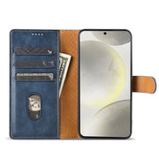 For Motorola Moto G Stylus 2024 N.BEKUS CSJ-P1 Solid Color Leather Phone Case(Blue)