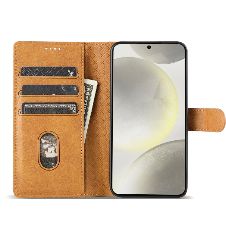 For Motorola Moto G 5G 2024 N.BEKUS CSJ-P1 Solid Color Leather Phone Case(Brown)