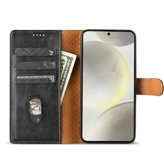 For Motorola Moto G 5G 2024 N.BEKUS CSJ-P1 Solid Color Leather Phone Case(Black)