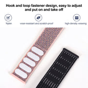 For Samsung Galaxy Watch Ultra 47mm Plastic Connector Nylon Loop Watch Band(Pink White Pink)