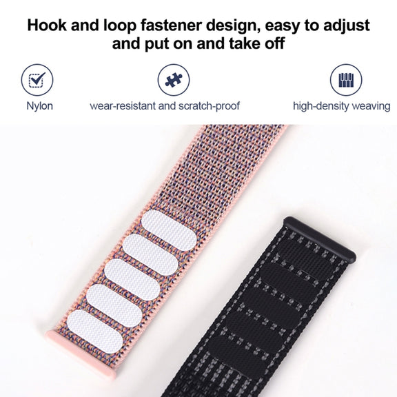 For Samsung Galaxy Watch Ultra 47mm Plastic Connector Nylon Loop Watch Band(Blue Orange Blue)