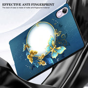 For Huawei MatePad SE 11 2024 Color Painting Pattern Smart Tablet TPU Case(Butterfly Circle)
