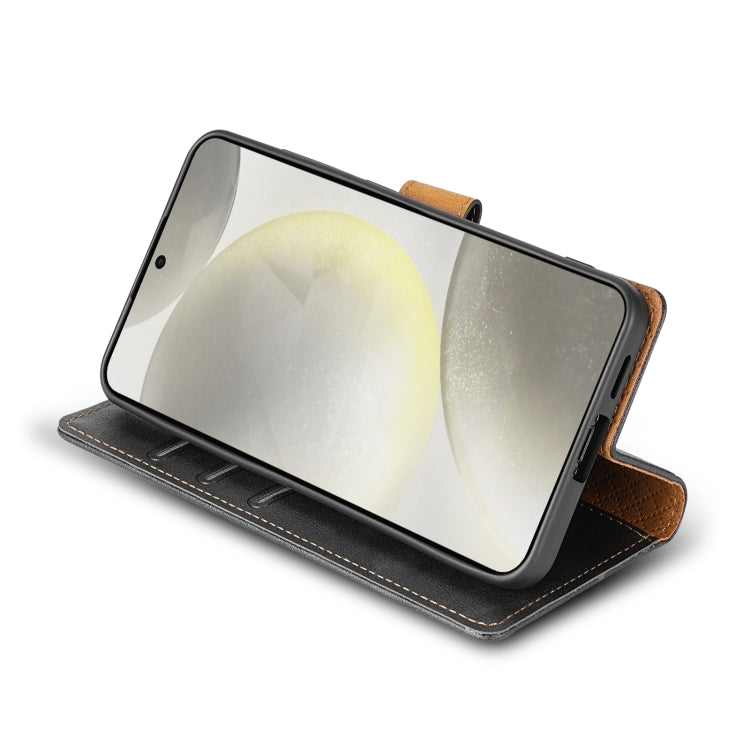 For OPPO Reno11 F 5G N.BEKUS CSJ-P1 Solid Color Leather Phone Case(Black) - OPPO Cases by N.BEKUS | Online Shopping South Africa | PMC Jewellery | Buy Now Pay Later Mobicred