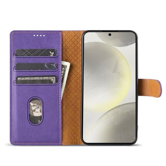 For OPPO Reno11 F 5G N.BEKUS CSJ-P1 Solid Color Leather Phone Case(Purple)