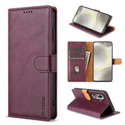 For OPPO Reno11 Pro 5G Global N.BEKUS CSJ-P1 Solid Color Leather Phone Case(Wine Red)