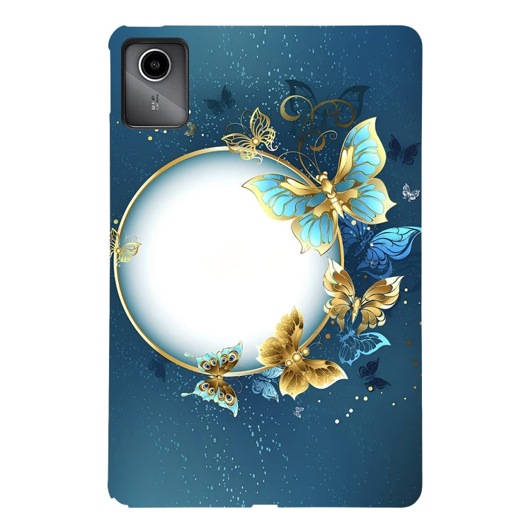 For Lenovo Tab M11 / Xiaoxin Pad 2024 Color Painting Pattern Smart Tablet TPU Case(Butterfly Circle) - Lenovo by PMC Jewellery | Online Shopping South Africa | PMC Jewellery | Buy Now Pay Later Mobicred